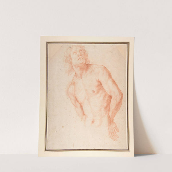 Half-Figure of a Male Nude with Arms behind Back (1585–1644) by Ottavio Vannini