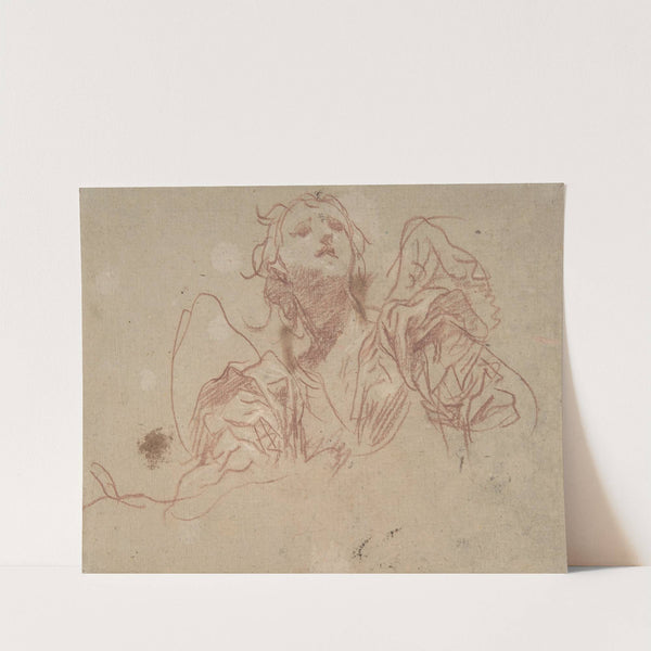 Half-Figure of an Angel Looking Upward (1611–89) by Baldassarre Franceschini