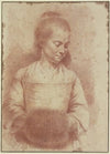 Half-Length Figure of a Young Woman with a Muff