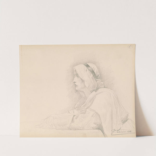 Half-length of a Woman in Mediaeval Dress by Jean-Paul Laurens