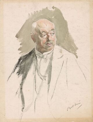 Half-length Study of an Elderly Man in Evening Dress