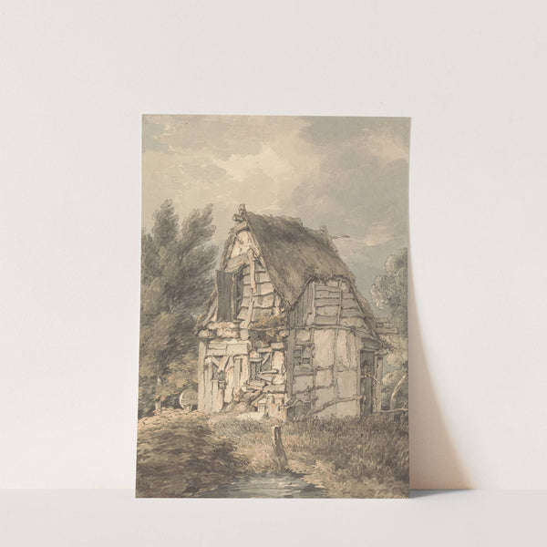 Half Timbered and Thatched Shack by Thomas Hearne