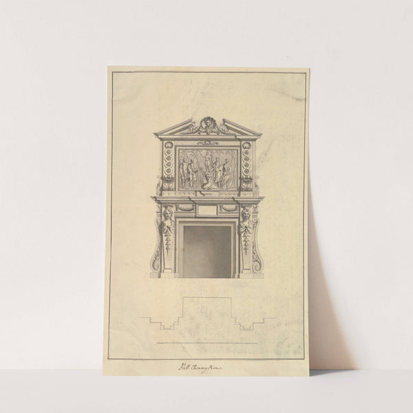 Hall Chimney-Piece, Houghton Hall, Norfolk by Isaac Ware