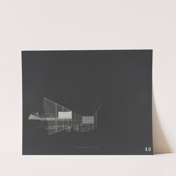 Hall with spiral ramp by Victor Alfred Lundy