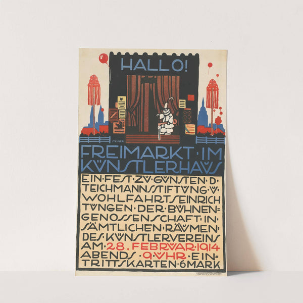 Hallo! Freimarkt im Künstlerhaus. Ein Fest zugunsten der Teichmannstiftung (1914) by Bernd Steiner