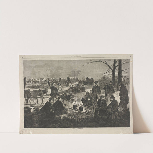 Halt of the Wagon Train (1864) by Winslow Homer