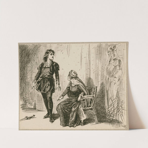 Hamlet, act III scene 4 (1899) by J. E. Pawsey