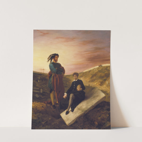 Hamlet and Horatio at the Cemetery (1835) by Eugène Delacroix