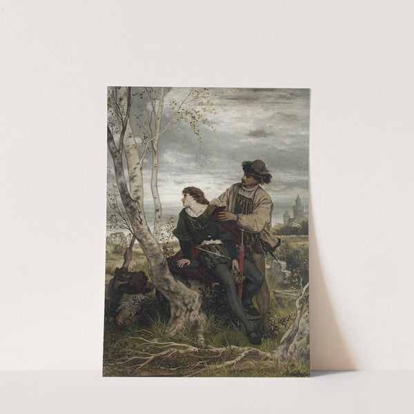 Hamlet and Horatio in the Churchyard by Victor Müller