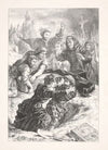 Hamlet and Laertes fight in the grave (Act V, scene I (1864)