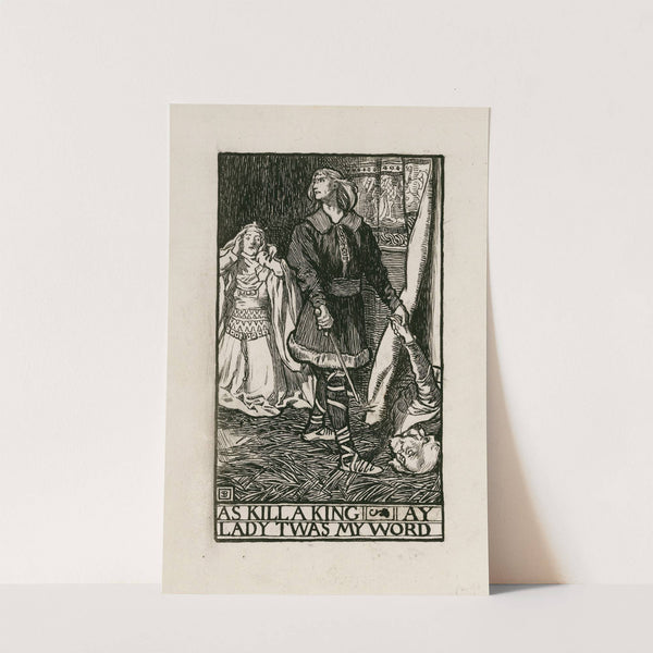 Hamlet; As kill a king, ay lady twas my word Act III Scene IV (1900) by Byam Shaw