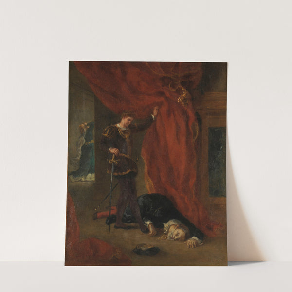 Hamlet devant le corps de Polonius (1854-1856) by Eugène Delacroix