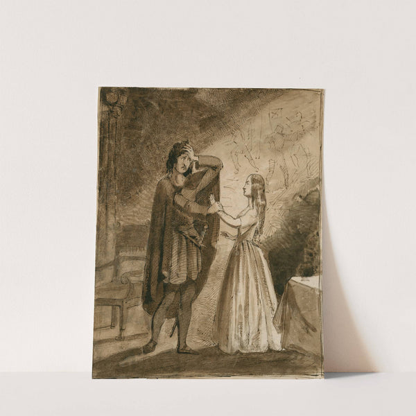 Hamlet, III, 1, Hamlet and Ophelia by Henry Stacy Marks