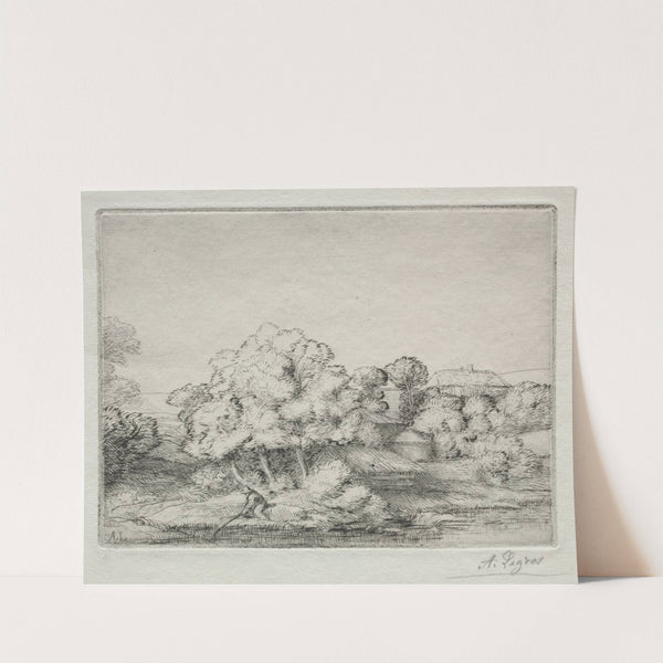 Hamlet near the Lake (Hameau près du Lac) (c. 1857–1911) by Alphonse Legros