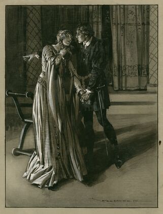 Hamlet ; Ophelia, act III, scene 1, Hamlet; ‘Get thee to a nunnery, why would’st thou be a breeder of sinners’ (1905)