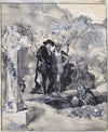 Hamlet, V, 1 Hamlet, Mr. Tree; Horatio, Mr. Arthur Dacre; gravedigger, Mr. George Barrett (1892)