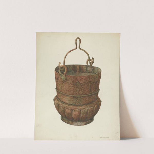 Hammered-Copper Bucket by William Kieckhofel