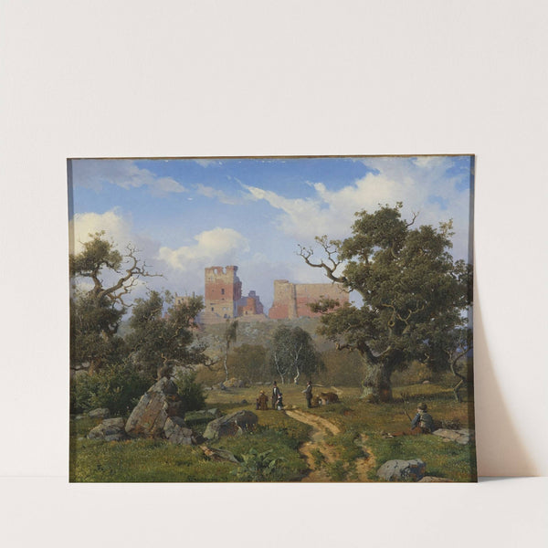 Hammershus (1849) by Anton Eduard Kieldrup