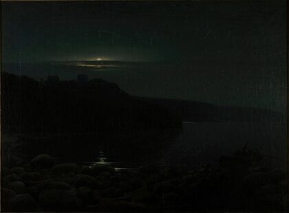 Hammershus in the moonlight