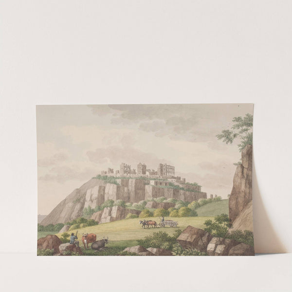 Hammershus på Bornholm. Set fra nordsiden (1818 – 1819) by Søren L. Lange