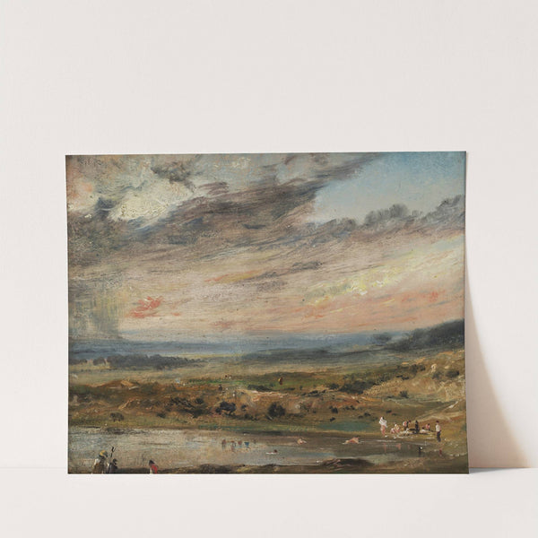 Hampstead Heath, with Pond and Bathers by John Constable