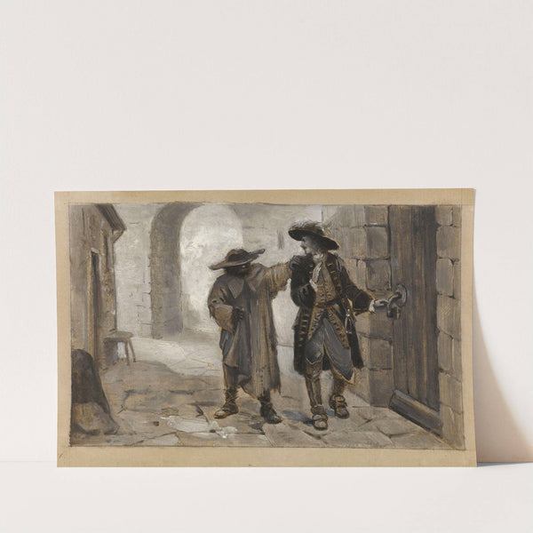 Han d'Islande abordant le baron Wœthaün by Albert Guillaume Démarest