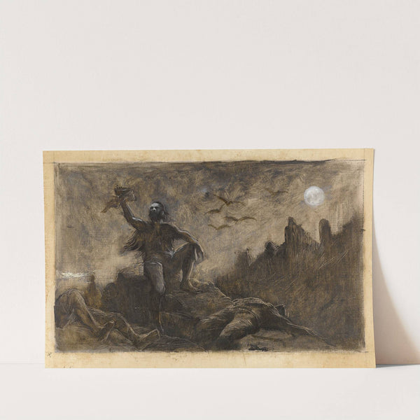 Han d'Islande buvant le sang de ses victimes by Albert Guillaume Démarest