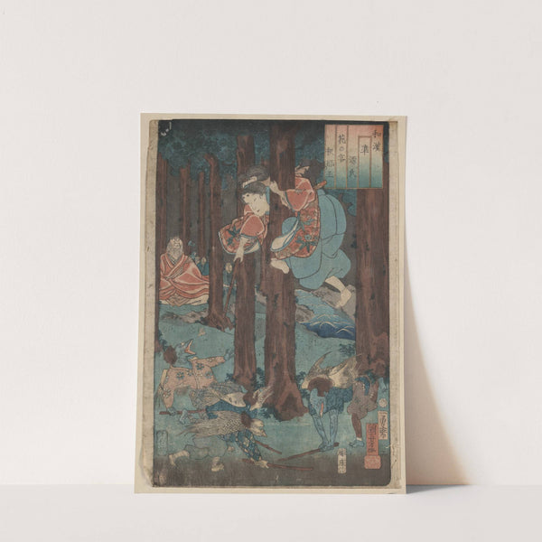 Hana noen shanaō by Utagawa Kuniyoshi