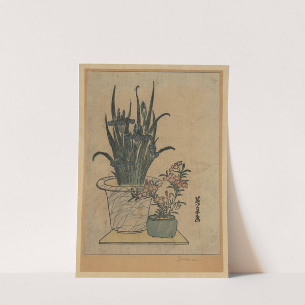 Hanashobu ni nadeshiko (1818) by Keisai Eisen