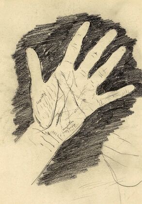 Hand met gespreide vingers