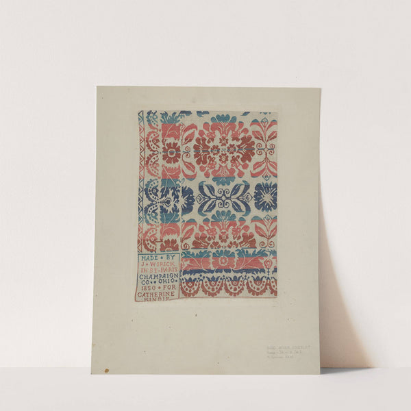 Hand Woven Coverlet by M. Louise Kent