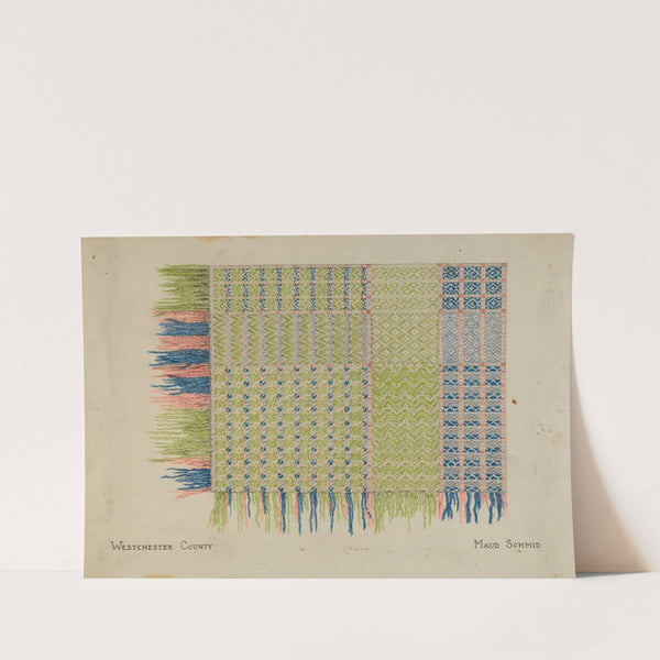 Handwoven Coverlet by Maud Schmid