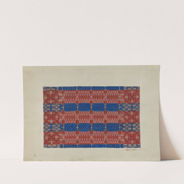 Handwoven Coverlet by Cornelius Christoffels
