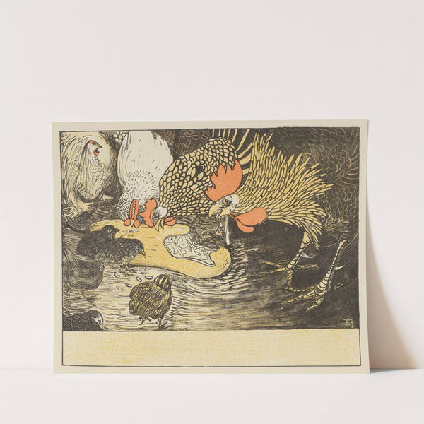 Hanen en kuikens by Theo van Hoytema