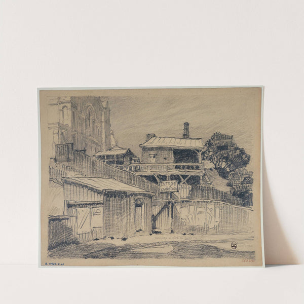 Hangars à côté du Sacré Cœur by Ferdinand Boberg