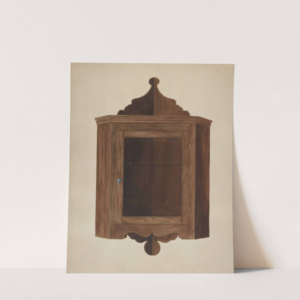 Hanging Corner Cupboard (c. 1938) by Wilbur M Rice