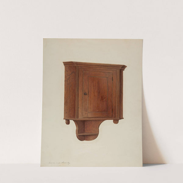 Hanging Corner Cupboard by Harry Eisman