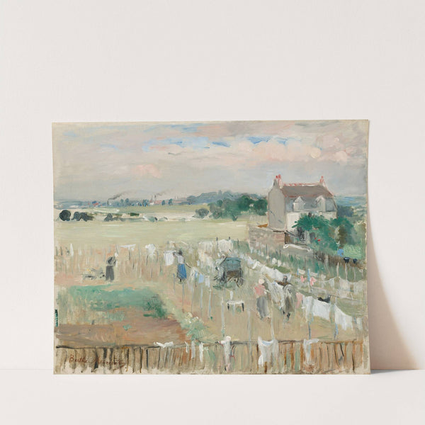 Hanging the Laundry out to Dry (1875) by Berthe Morisot