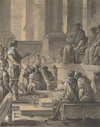 Hannibal Before the Senate in Carthage