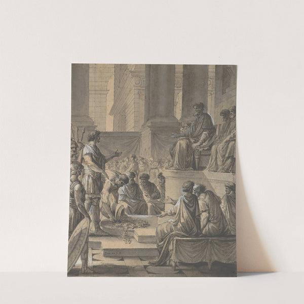 Hannibal Before the Senate in Carthage by Etienne Pierre Adrien Gois