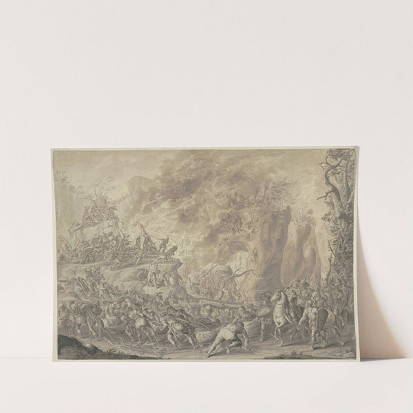 Hannibals Kampf mit den Helvetiern (1722) by Johann Elias Ridinger