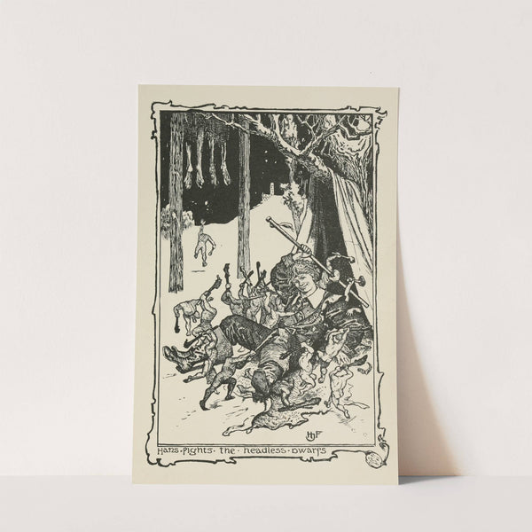 Hans fights the Headless Dwarfs by Henry Justice Ford