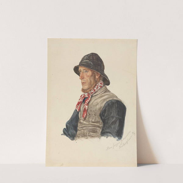 Hans Jørgen Johannesen, Nevlunghavn (1861) by Adolph Tidemand