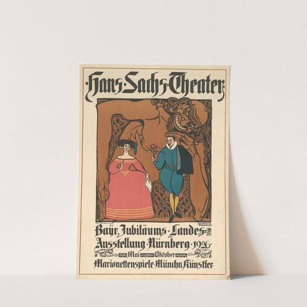 Hans Sachs Theater. Jubiläums-Landes-Ausstellung Nürnberg 1906 (1906) by Ignatius Taschner