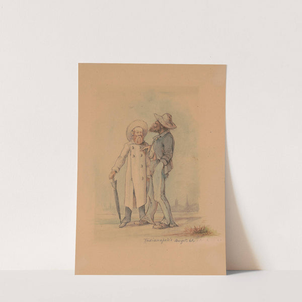 Hans, the cook of Company 'A' and Henry von Trebra, Indianapolis, August 1861 by Adolph Metzner