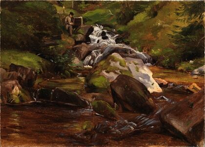 Hans Thoma am Waldbach