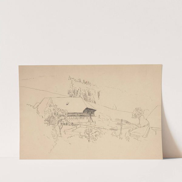 Hans Thoma’s Family Home in Oberlehen near Bernau im Schwarzwald (1890 - 1900) by Hans Thoma