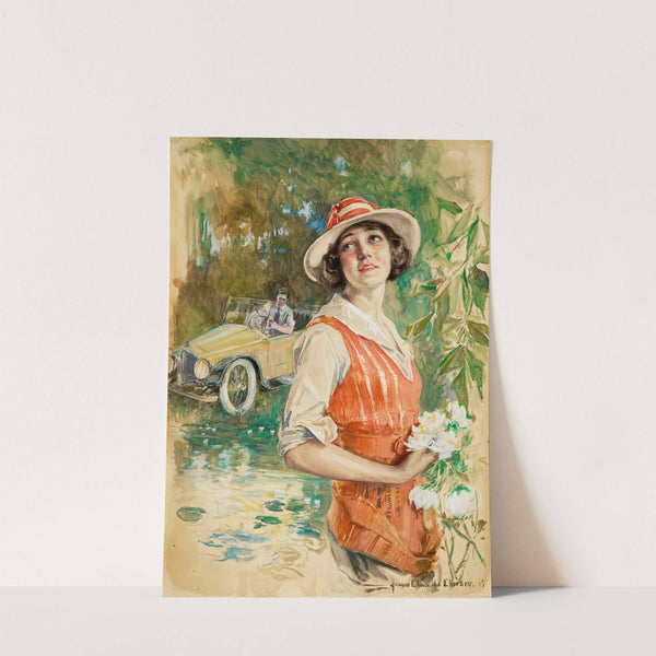 Happy Motoring (The Happy Ending) (1919) by Howard Chandler Christy