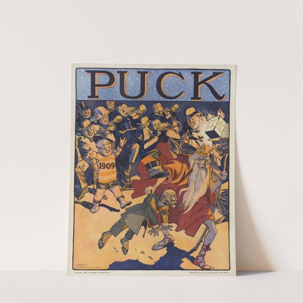 Happy new year! (1908) by Albert Levering