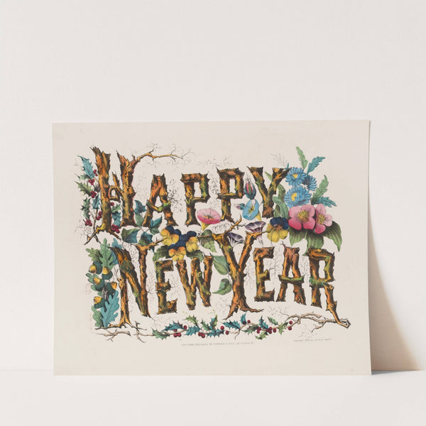 Happy new year (1876) by Currier & Ives.